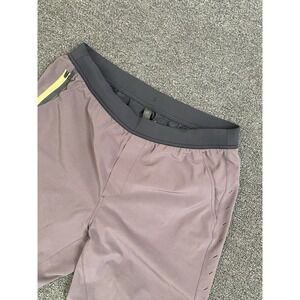 Ten Thousand The Interval Lined Shorts Maroon Mens Size Large Run Gym Training